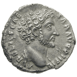 MARCUS AURELIUS als Caesar. Denar, 152-153 n.Chr. , Rmische Mnzen der Kaiserzeit (Vorderseite)