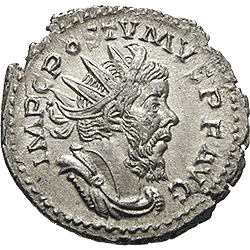 POSTUMUS 260-269 n.Chr. Antoninian, Kln, 260-269 n.Chr., Rmische Mnzen der Kaiserzeit (Vorderseite)