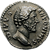 DIVUS ANTONINUS PIUS 138-161 n.Chr. CONSECRATIO Denar, geprägt unter Marcus Aurelius,161 n.Chr., Römische Münzen der Kaiserzeit (Vorderseite)