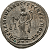 CONSTANTIUS CHLORUS als Caesar 293-305 n.Chr. Follis, Ticinum, 300-303 n.Chr., Rmische Mnzen der Kaiserzeit (Rückseite)