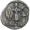 C. IULIUS CAESAR Denarius, military mint moving with Caesar, 48-47 bc. , Roman Republican Coinage (Back side)